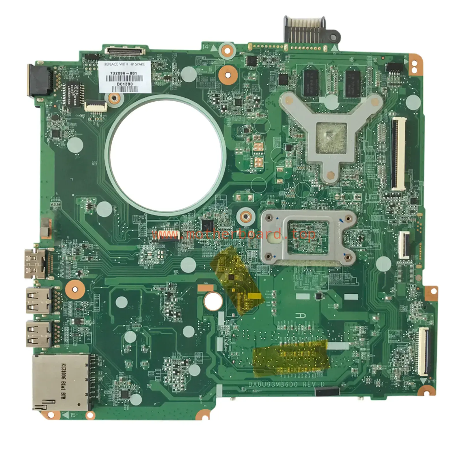 For HP TPN-Q132 15-n017ax A4-5000 Motherboard DA0U93MB6DO 734820-001/ 734820-501 2