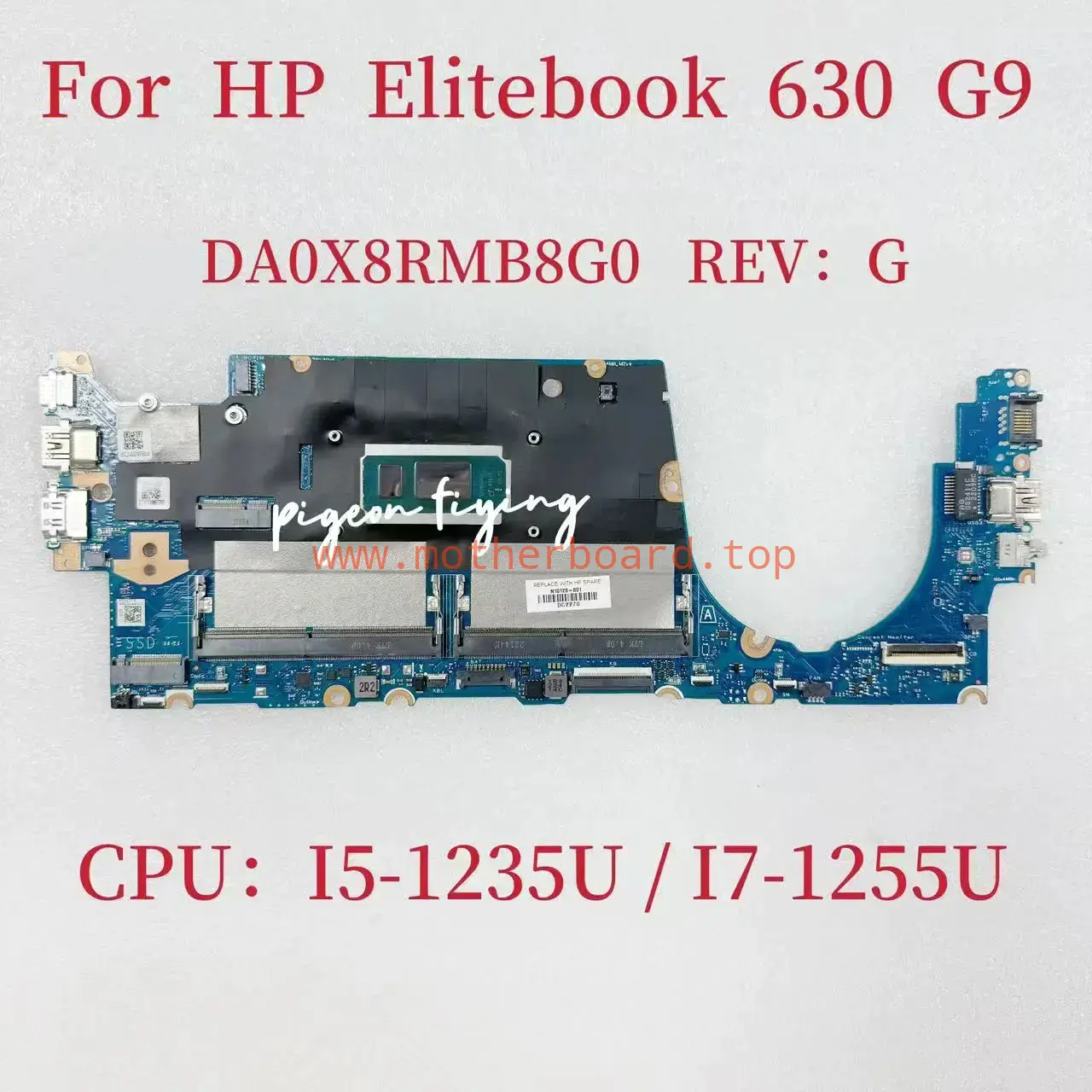 DA0X8RMB8G0 For HP EliteBook 630 13 G9 Laptop Motherboard 2