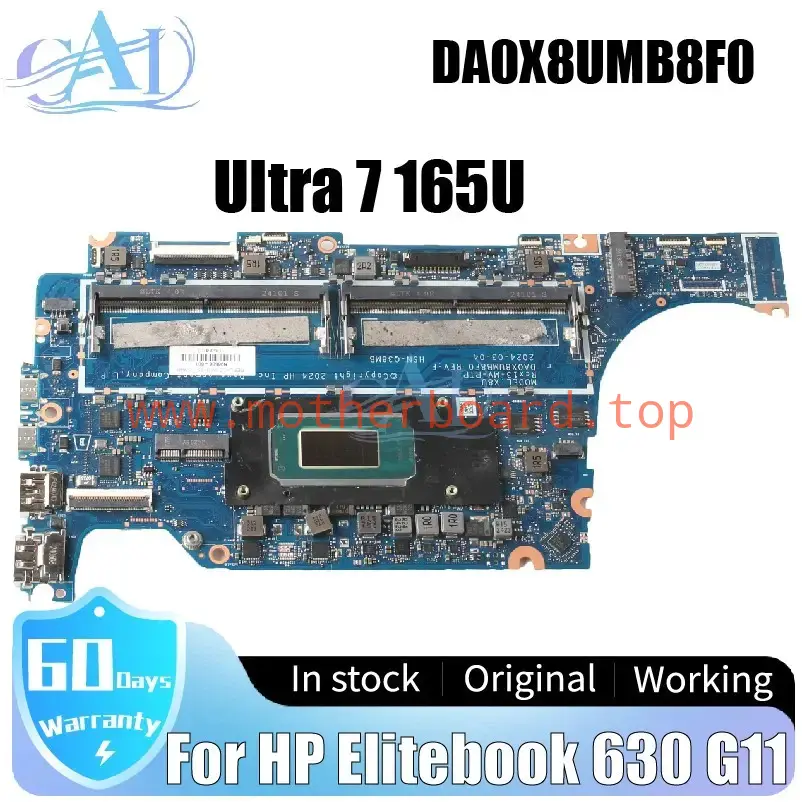 DA0X8UMB8F0 For HP Elitebook 630 G11 Laptop Motherboard N96509-601 Ultra 7 165U