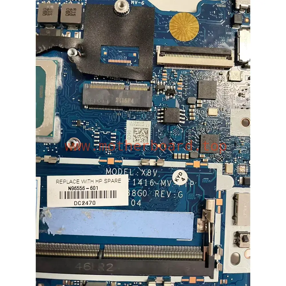 For HP EliteBook 660 G11 Intel Ultra 7 165U Motherboard DA0X8VMB8G0 N96556-601 4