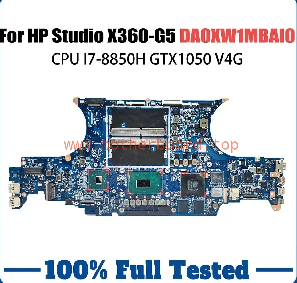 For HP 1050 G1 X360 G5 Mainboard DA0XW1MBAI0 L33160-601 N18P-Q1-A1 P1000 i7