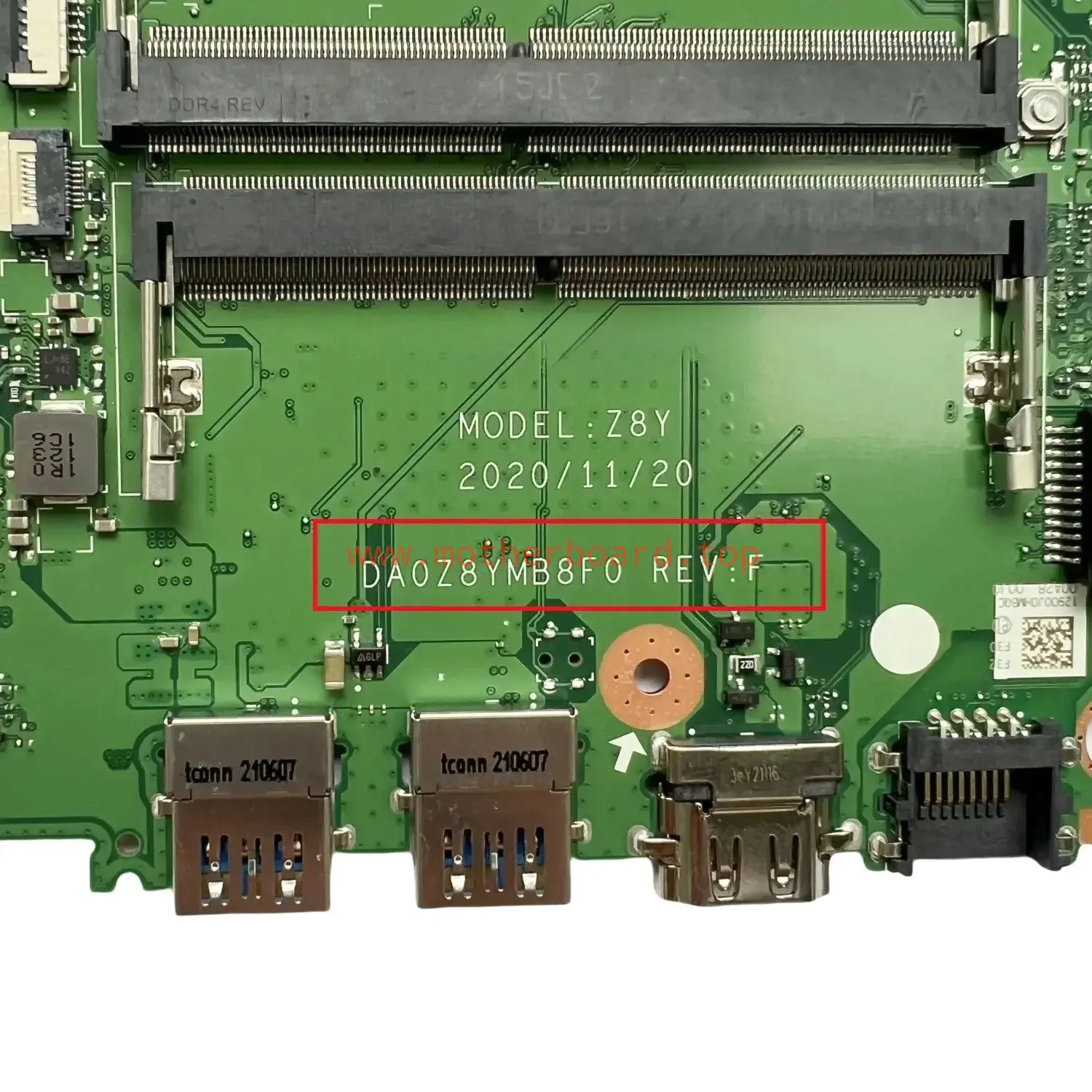 DA0Z8YMB8F0 For Acer A314-35 Laptop Motherboard NBA7S11008 N4500 N5100 64G 128G 2