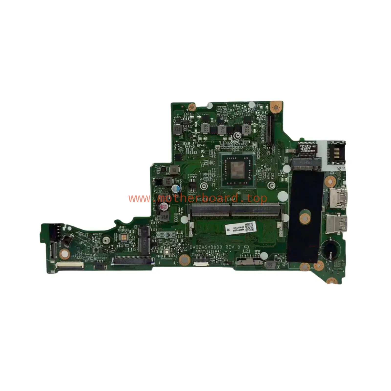 DA0ZASMB8D0 For Acer Aspire A315-21 Motherboard With E2-9000 CPU 4GB NBGNV1100Y