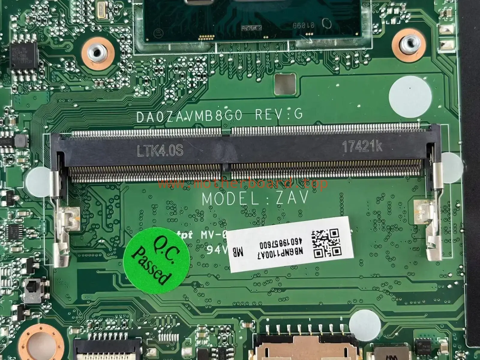 For Acer Aspire A315-51 Laptop Motherboard SR2UW I3-6006U NBGNP1100A DA0ZAVMB8G0 4