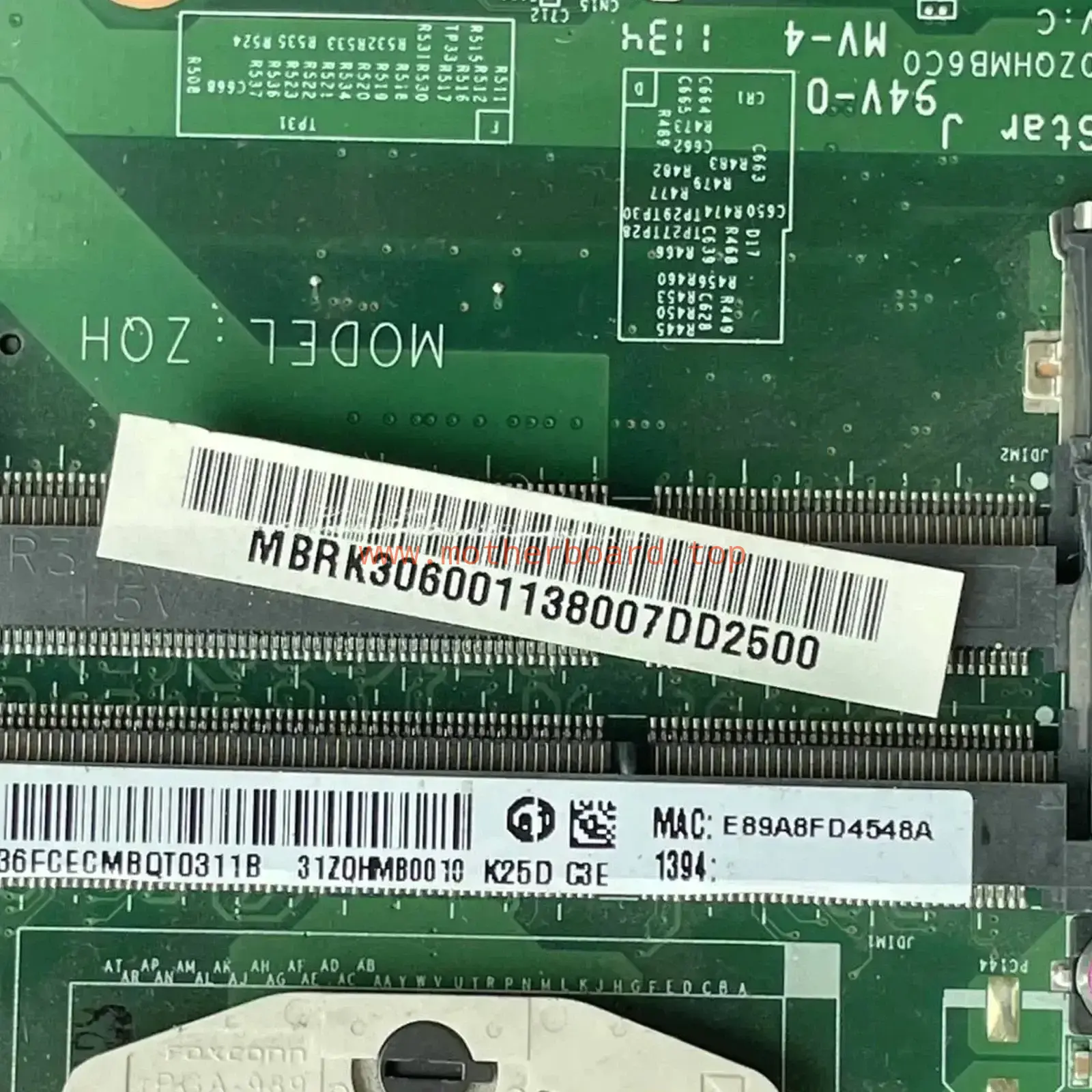 MBRK306001 MBRK301001 For ACER aspire 4739 4339 MB DA0ZQHMB6C0 HM55 UMA 4