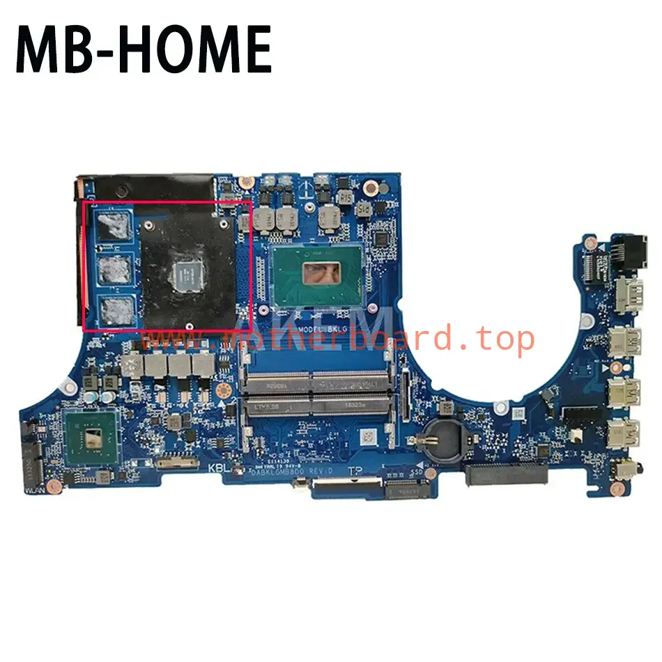 For ASUS FX504G ZX80G FX504GE FX504GD DABKLGMB8D0 Motherboard W/ I5 I7 CPU DIS