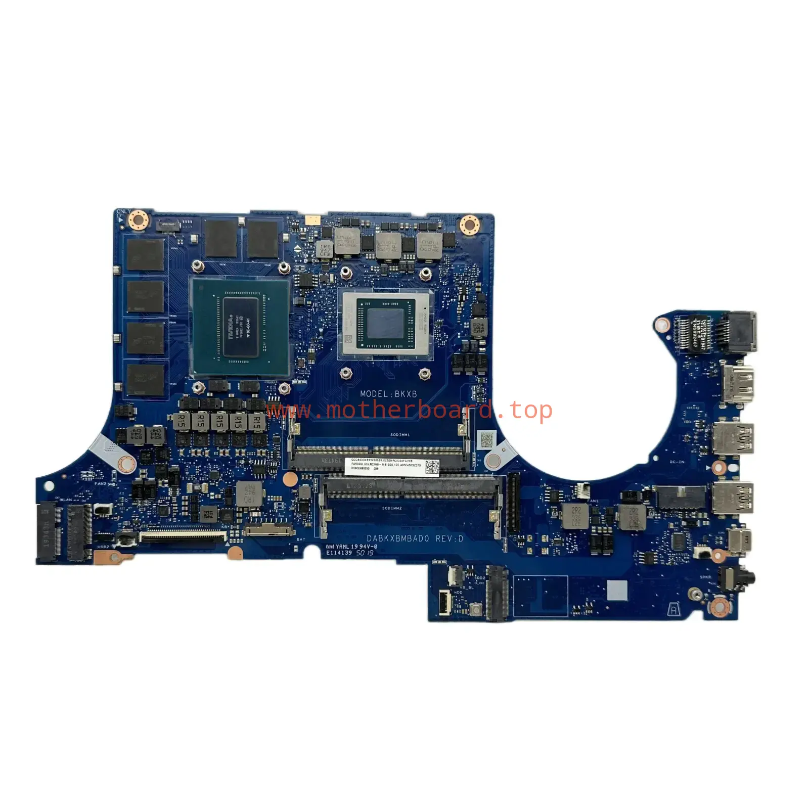 DABKXBMBAD0 For ASUS FA506IU FA506IV Motherboard With R5 R7 R9 GTX1660Ti 6GB-GPU 3