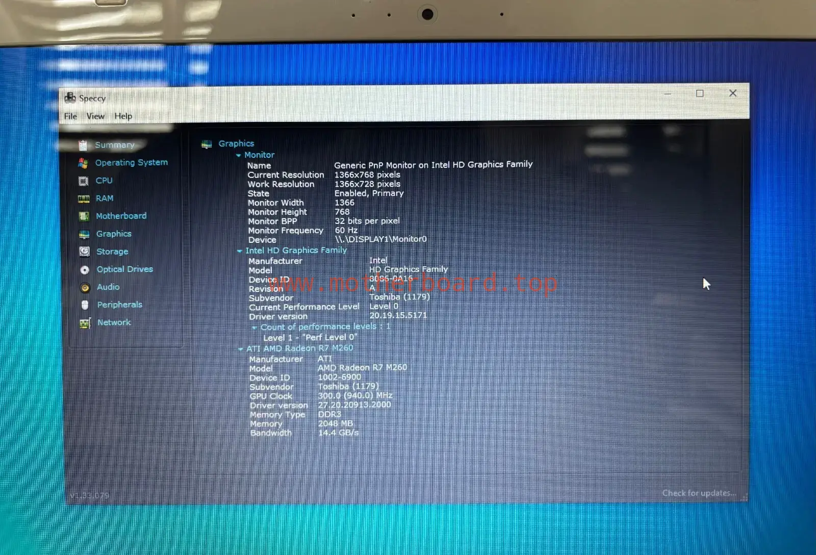 Toshiba Satellite L50-B Intel i5-4200U AMD R7 M260 2GB Motherboard DABLIDMB8E0 4