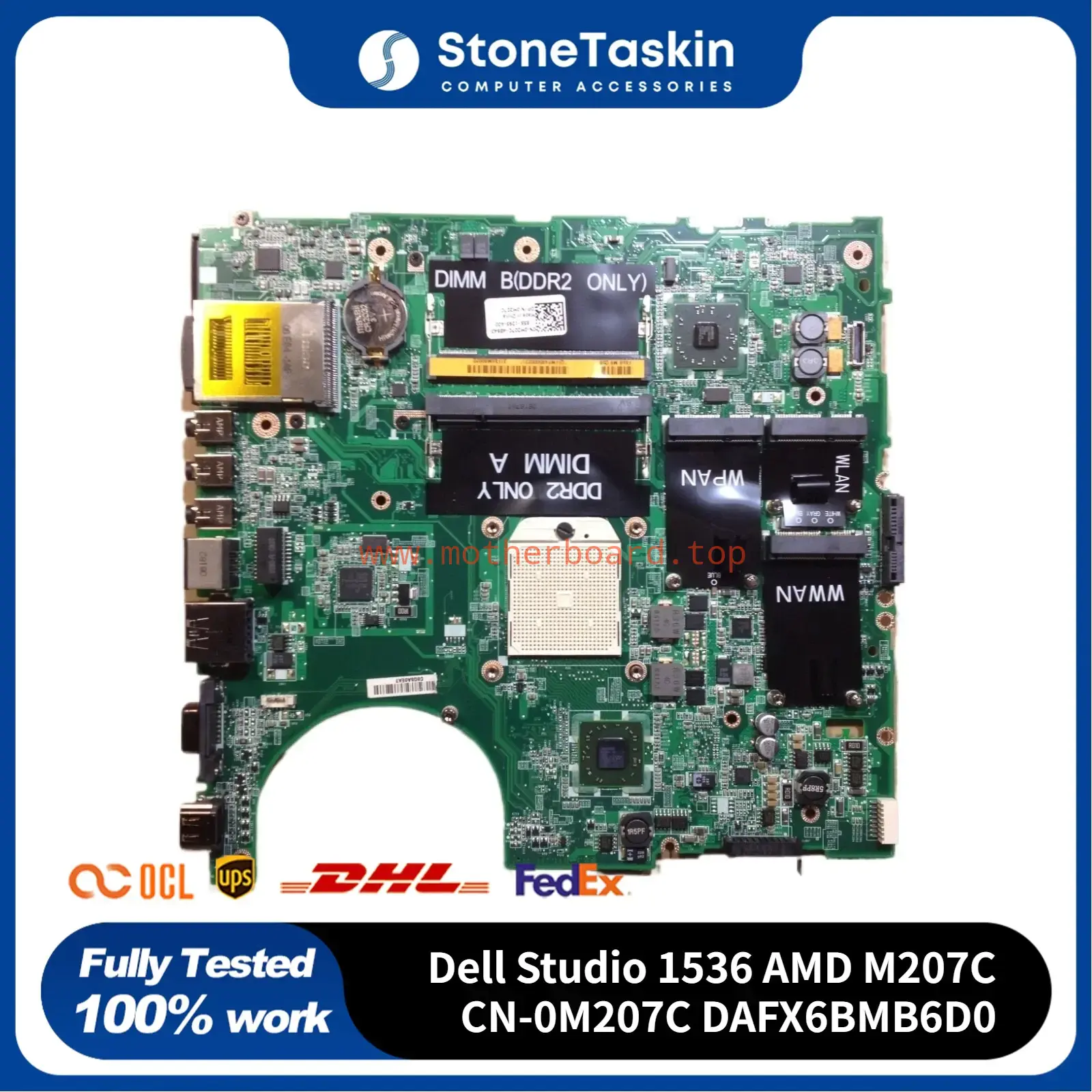 For Dell Studio 1536 AMD Motherboard M207C CN-0M207C DAFX6BMB6D0