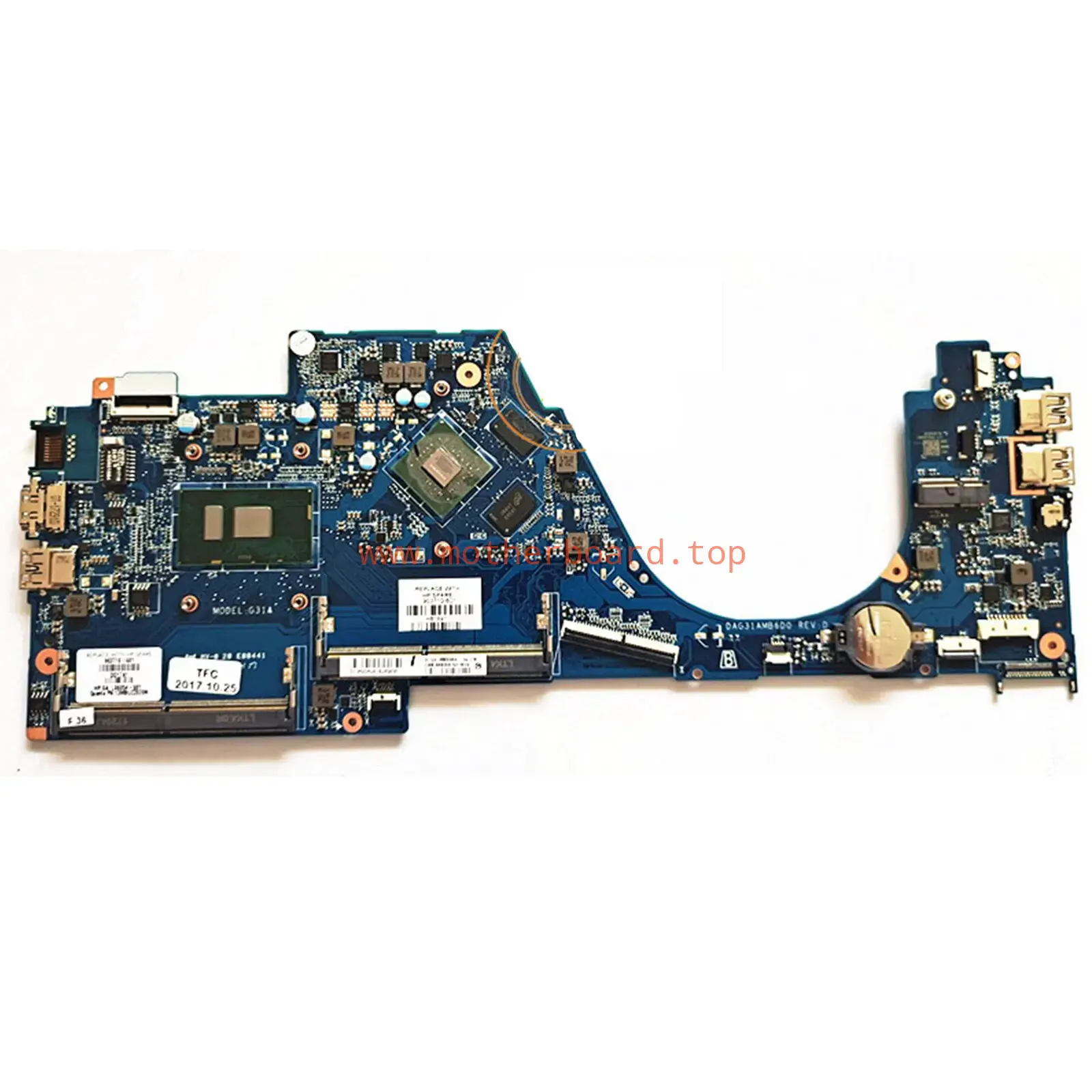 For HP 14-AL i5-7200U Latop Motherboard DAG31AMB6D0 903710-601