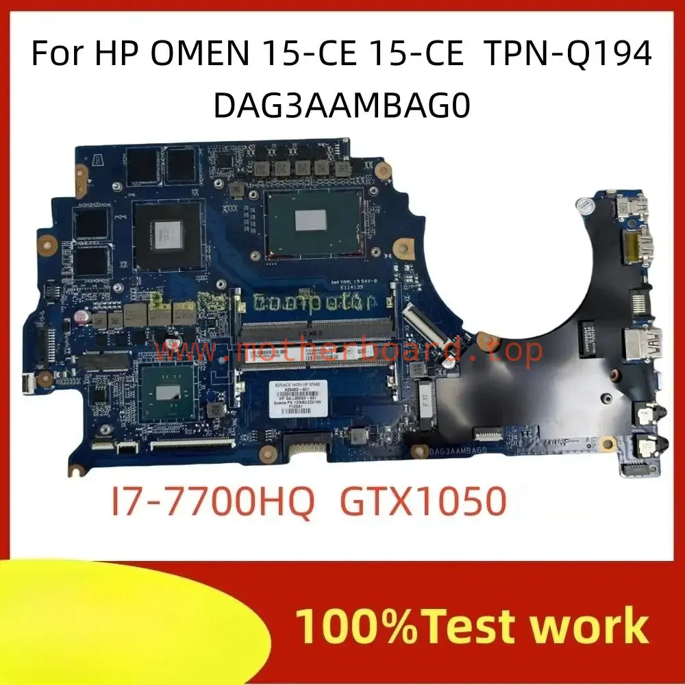 DAG3AAMBAG0 For HP OMEN 15-CE 15-CE TPN-Q194 Motherboard DDR4 I5 I7 GTX1050 4G