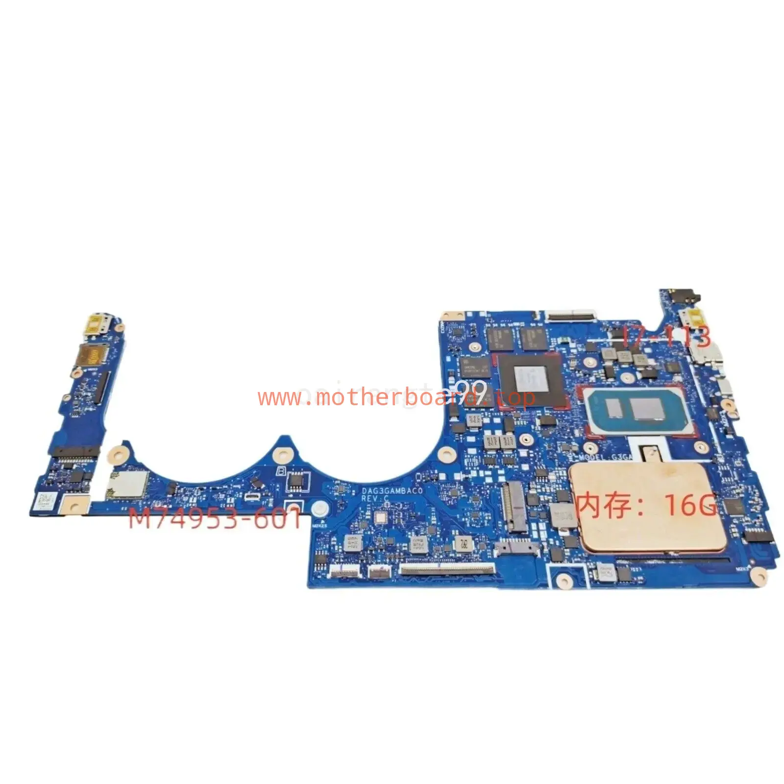 For HP 14-EB Motherboard W/ i7-11390H CPU GTX1650-V4G 16GB-RAM DAG3GAMBAC0