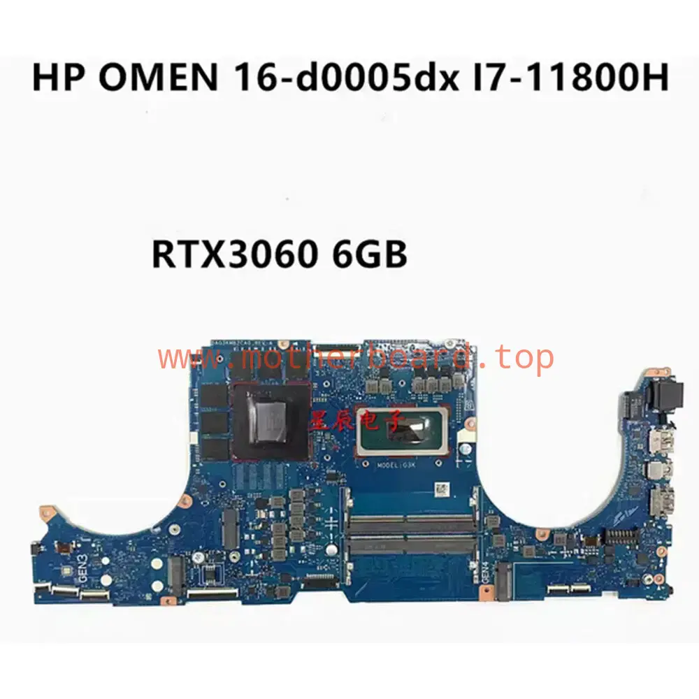 FOR HP 16-D TPN-Q265 Laptop Motherboard DAG3KMB2CA0 I7-11800H RTX3060 Tested OK