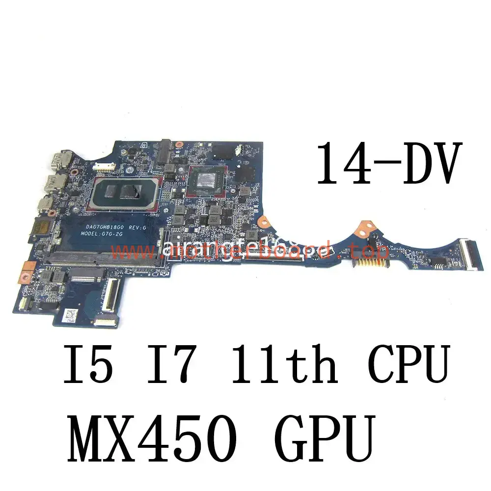 DAG7GMB18G0 For HP Pavilion 14-DV Motherboard with I5 I7 11th CPU and MX450 GPU