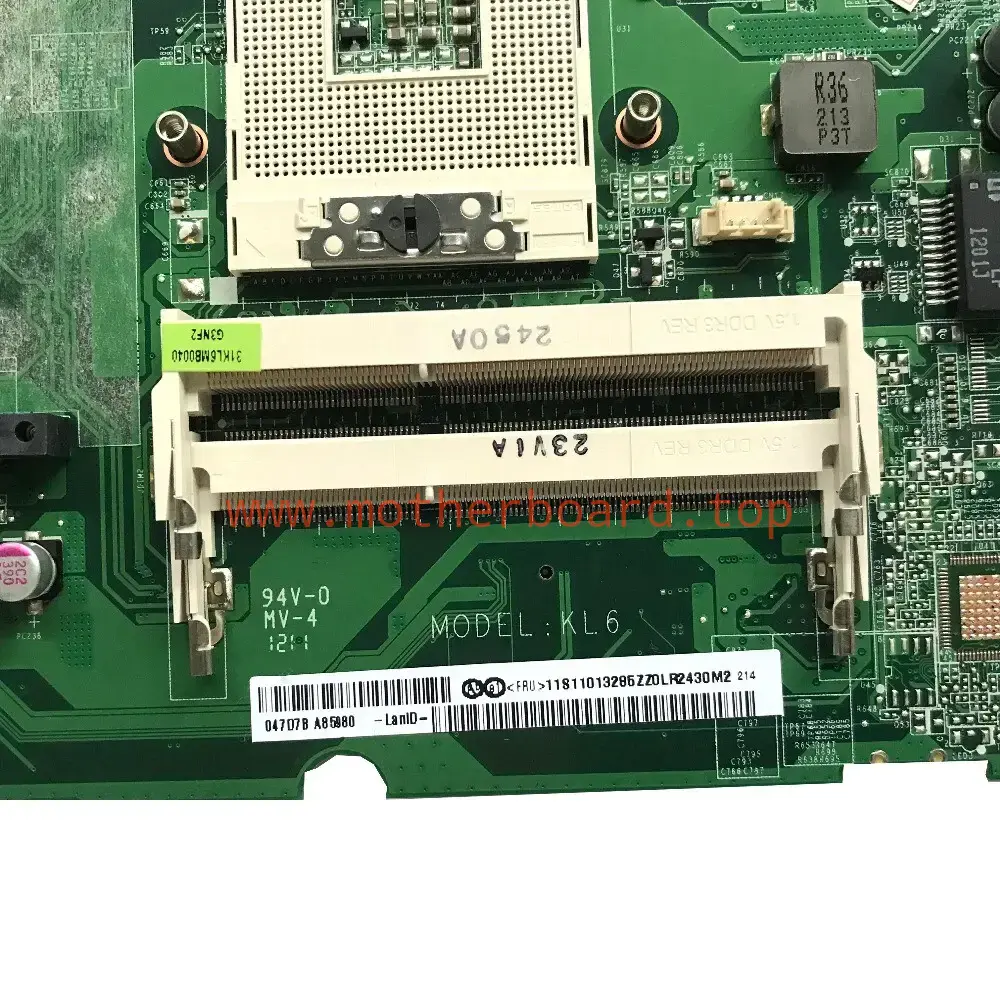 For Lenovo ideapad z470 integrated Notebook Motherboard DAKL6MB16G0 HM65 2