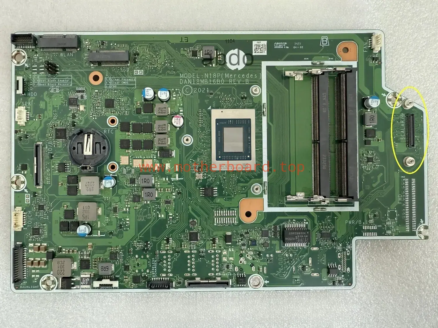 DAN18MB16B0 For HP All-in-One 24-cb1000a motherboard with R3-5300u/R7-5700U