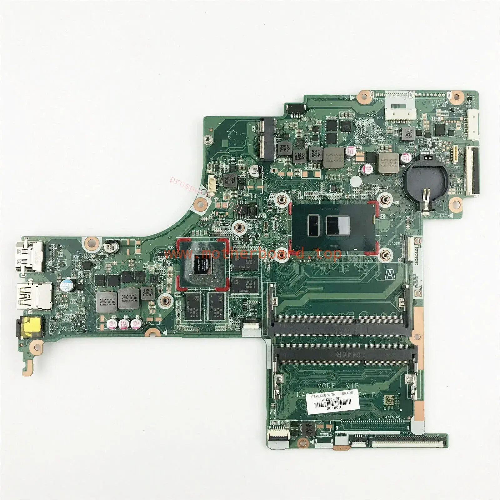DAX1BMB1AF0 904360-601 904360-501 For HP ENVY 17-S 17T-S w/ I7-7500U Motherboard