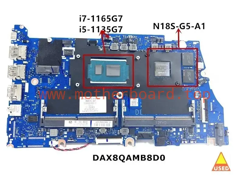 DAX8QAMB8D0 For HP ProBook 440 G8 Motherboard With i5-1135G7 i7-1165G7 CPU