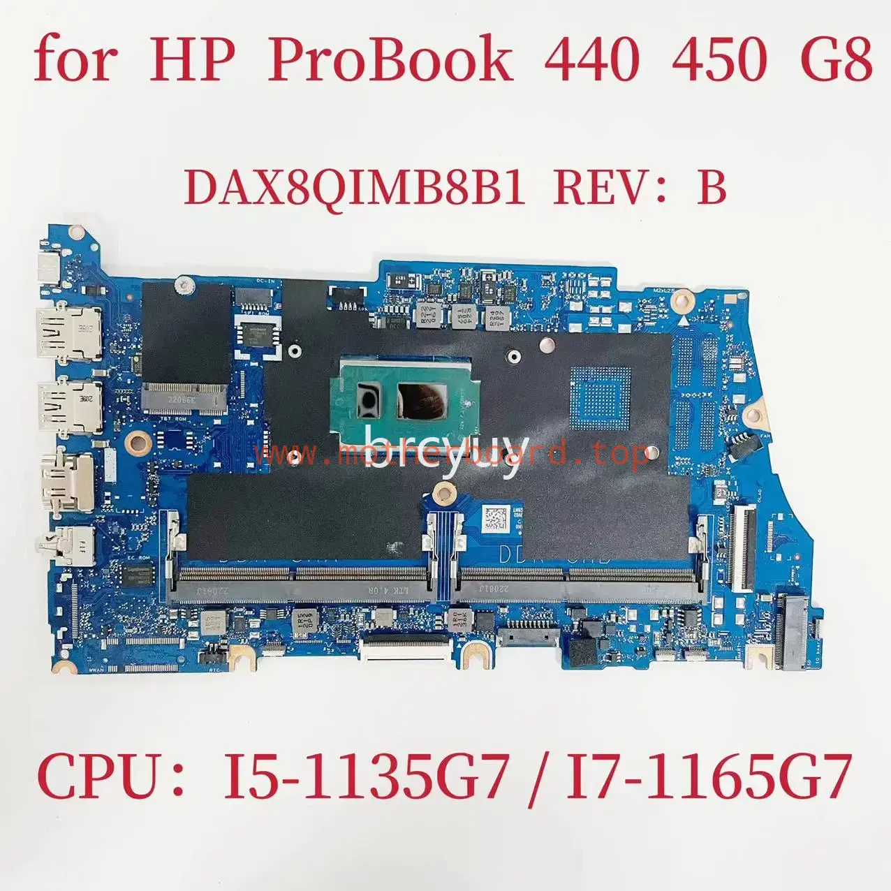 DAX8QIMB8B1 For HP ProBook 450 G8 440 G8 Motherboard CPU:I5-1135G7 SRK05 UMA