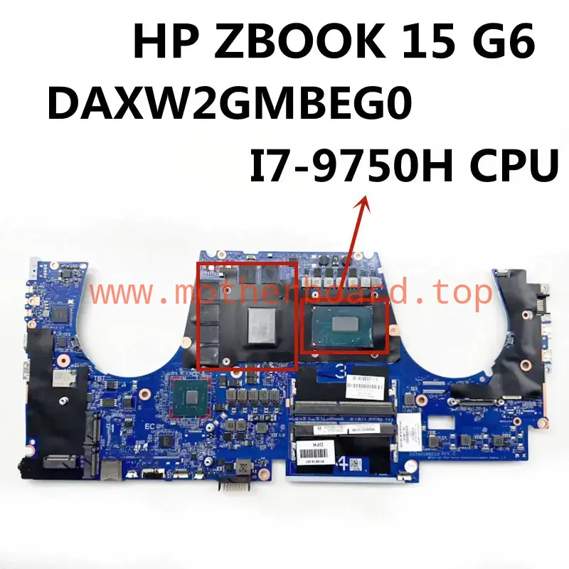 For HP ZBOOK 15 G6 Laptop Motherboard DAXW2GMBEG0 With CPU:i7-9750H 100%Test OK