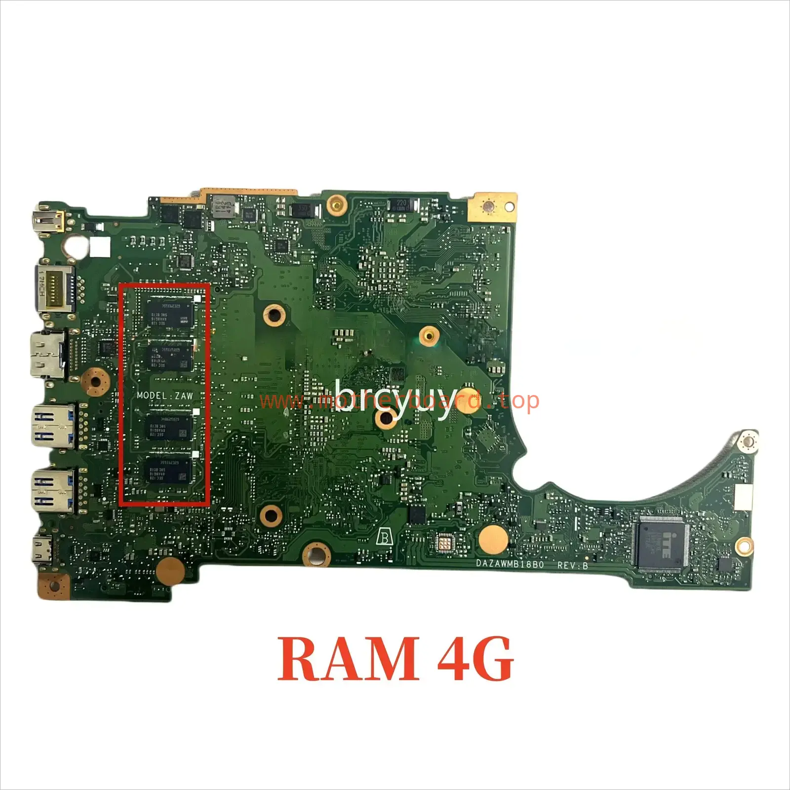 DAZAWMB18B0 For Acer A515-54G Motherboard w/ i5 i7-10TH CPU 4GB RAM MX350 2G GPU 2