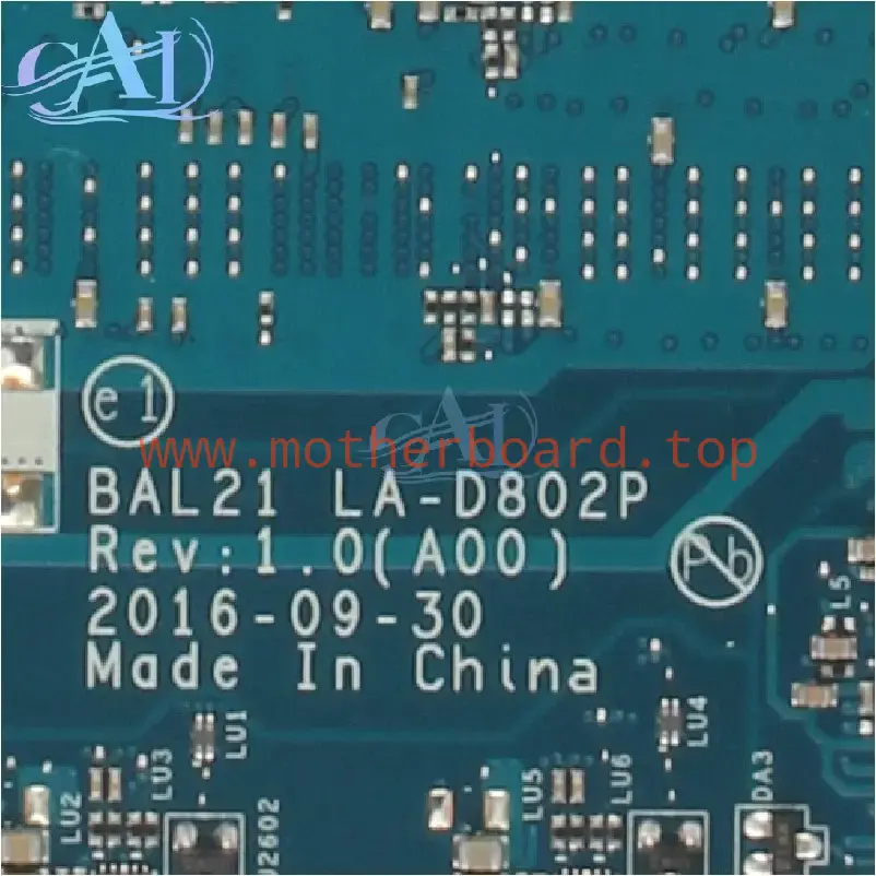 LA-D802P For DELL Inspiron 5567 5767 Laptop Motherboard SR2ZU i5-7200U 0DG5G3 3