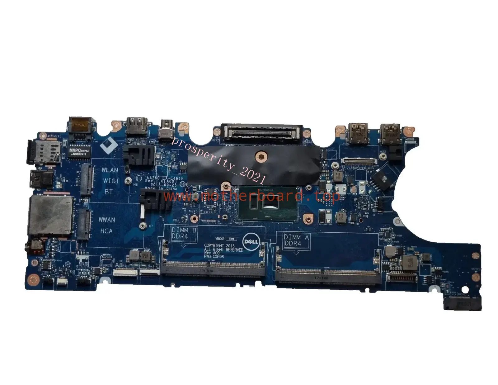 For DELL Latitude 14 E7470 7470 w/ I5-6300U Motherboard LA-C461P CN-0DGYY5 DGYY5