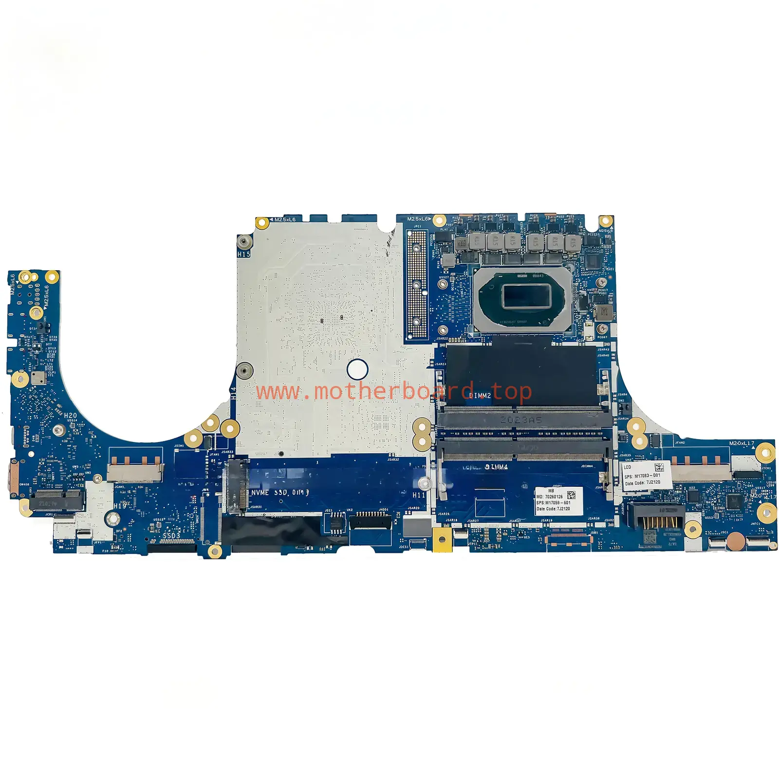 For HP Zbook Fury 17 G7 Intel i7-10850H Motherboard M20102-601 FPZ70 LA-J203P