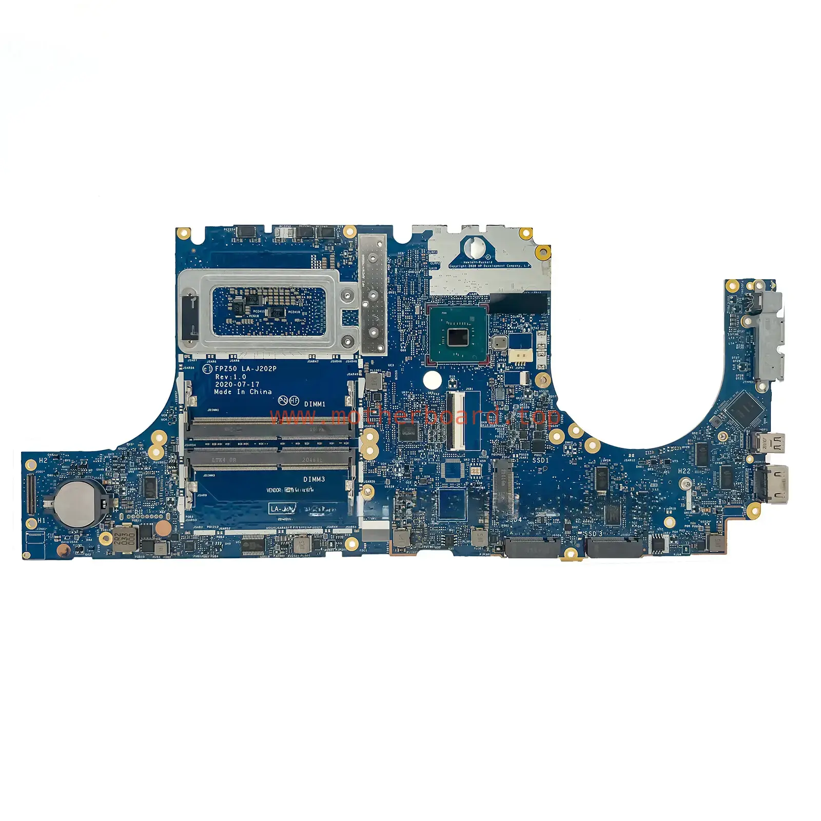 For HP Zbook Fury 17 G7 Intel i7-10850H Motherboard M20102-601 FPZ70 LA-J203P 2