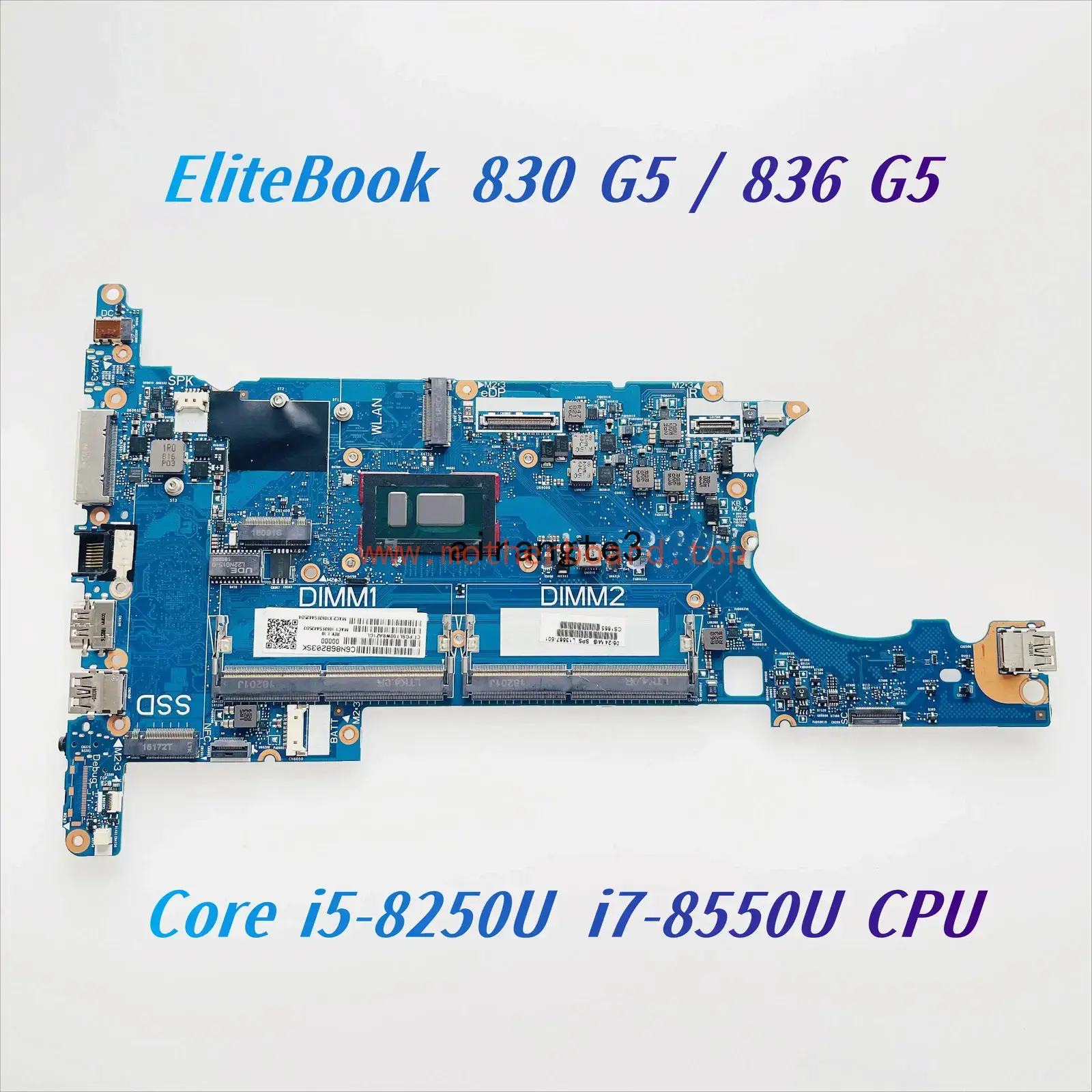 HSN-I12C For HP EliteBook 830 G5 836 G5 Motherboard L13687-601，Core i5 i7 CPU