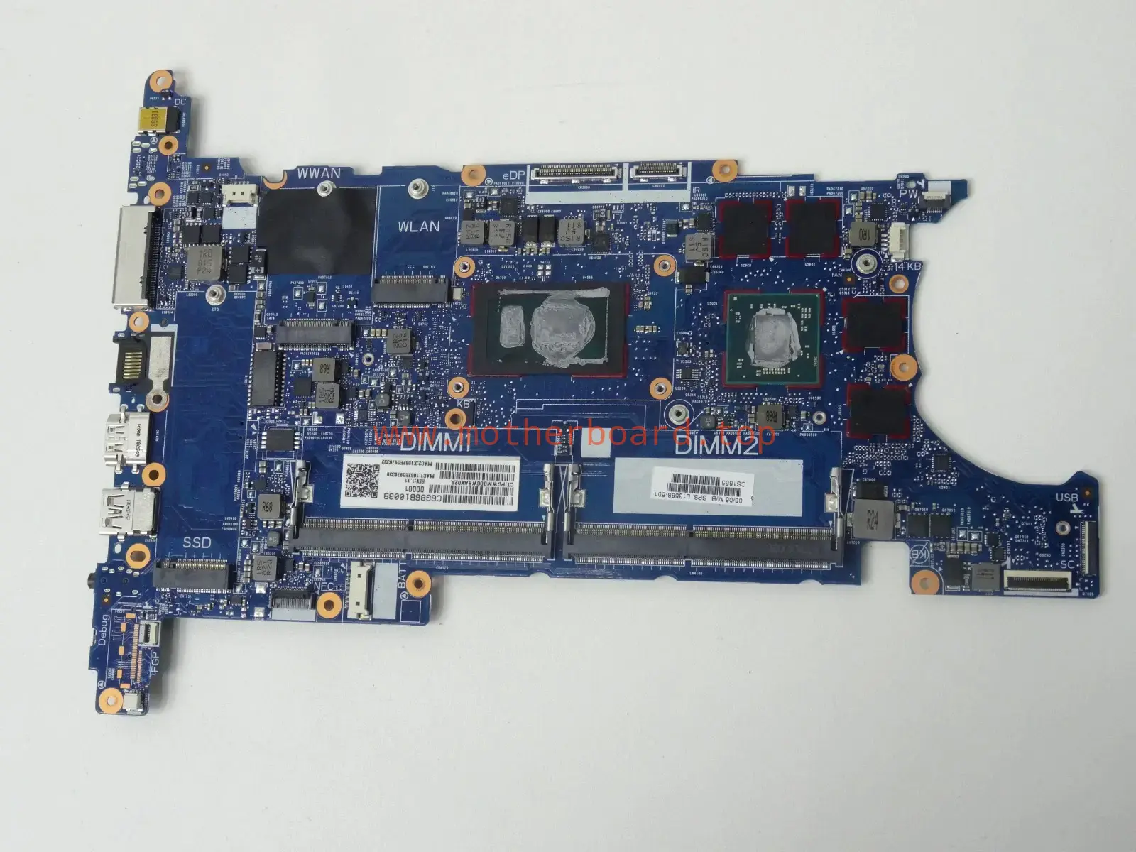 HP ZBook 14u G5 Motherboard L13688-601 Intel Core i7-8550U FOR PARTS - BIOS