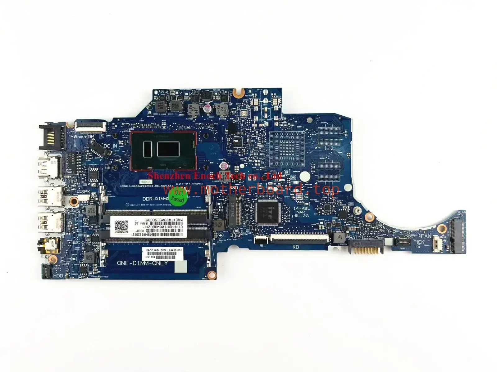L24460-601 L24460-001 For HP 14-CF I5-8250U CPU laptop Motherboard 6050A2992901