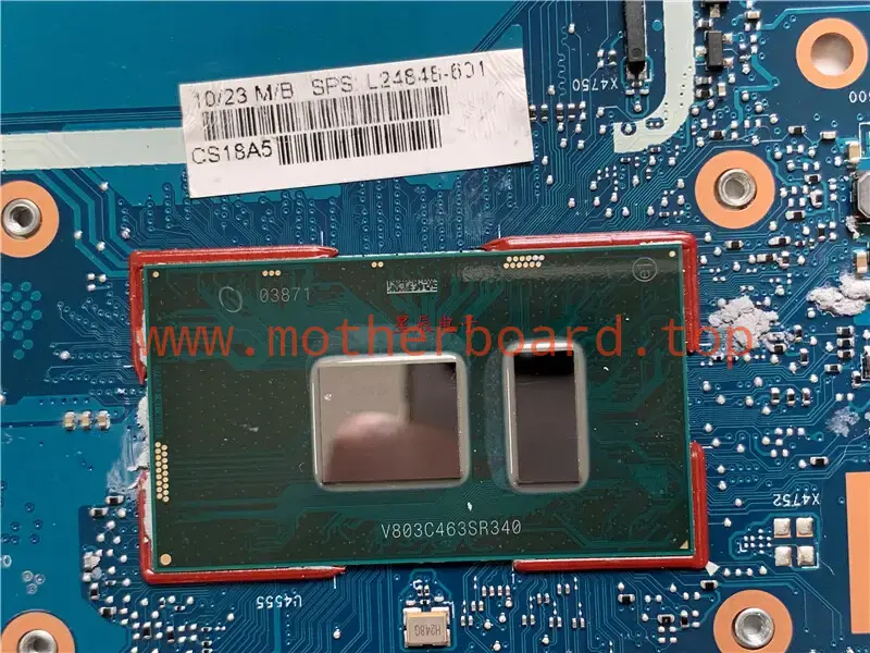 L24848-601 For HP Laptop Motherboard ProBook 650 G4 HSN-I14C i5-7300 CPU 3