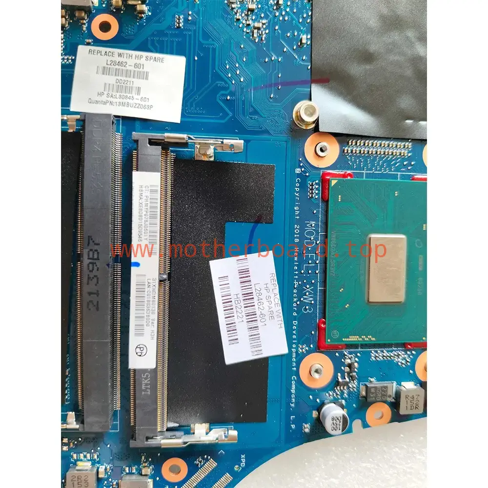 For HP Zbook 17 G5 i7-8850HQ Laptop Motherboard DA0XW3MBAH0 L28462-601 4