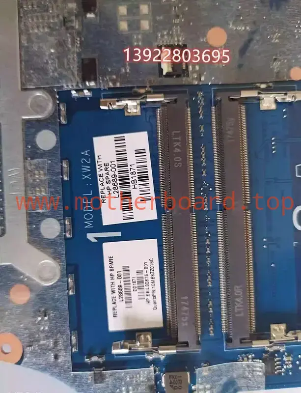 For HP ZBook15 G5 Motherboard L28689-001 L30876-001 DA0XW2MBAG0 E-2186M 4GB 3