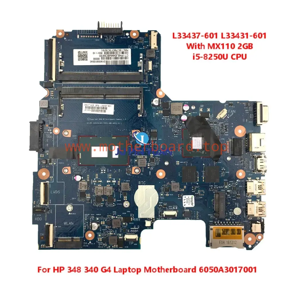 L33437-601 For HP 348 340 G4 Laptop Motherboard W/ MX110 2GB i5-8250U