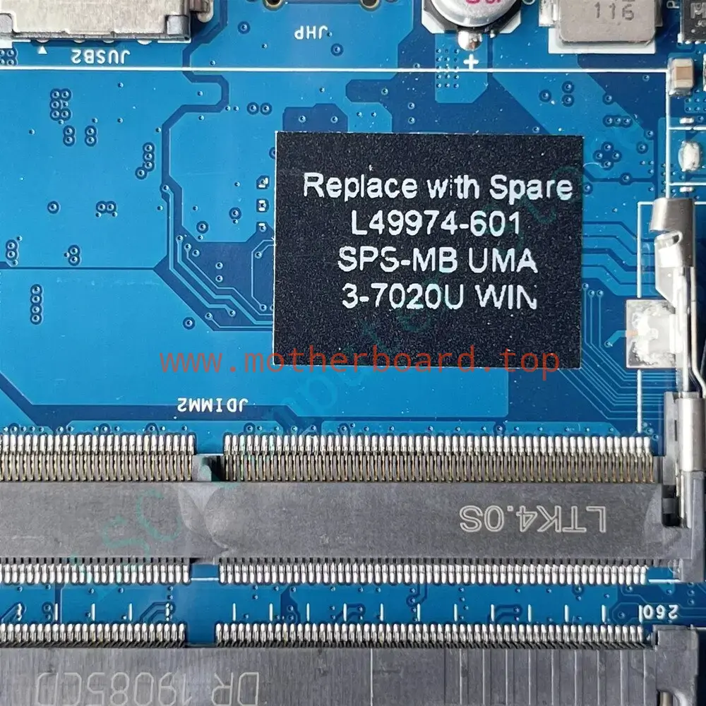 For HP 15-DA With I3-7020 CPU L49974-601 L49974-001 Laptop Motherboard 3