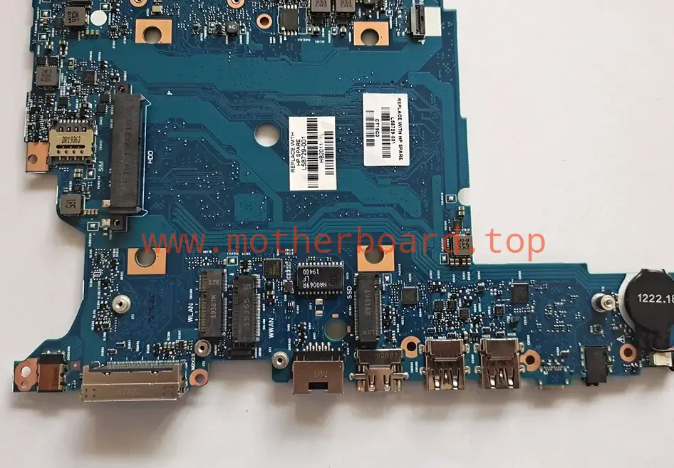 For HP Probook 650 G5 With I7-8665 CPU L58729-001 L58729-601 Laptop Motherboard 3