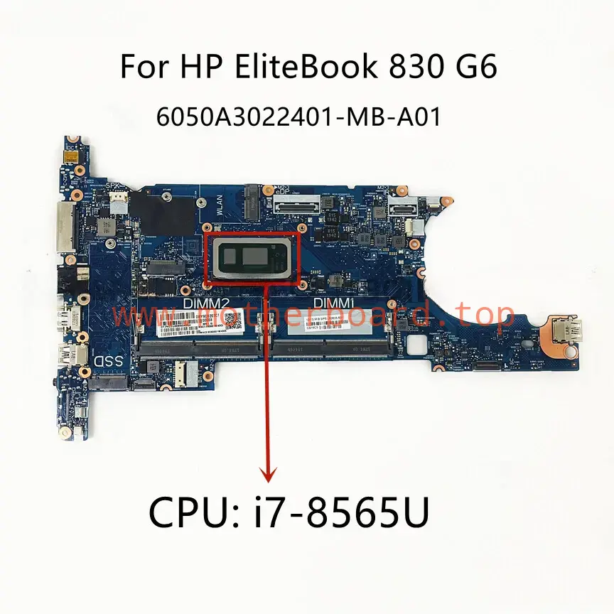 For HP EliteBook 830 G6 L60635-601 L60636-601 Laptop Motherboard W/ i5/7-8th CPU 2