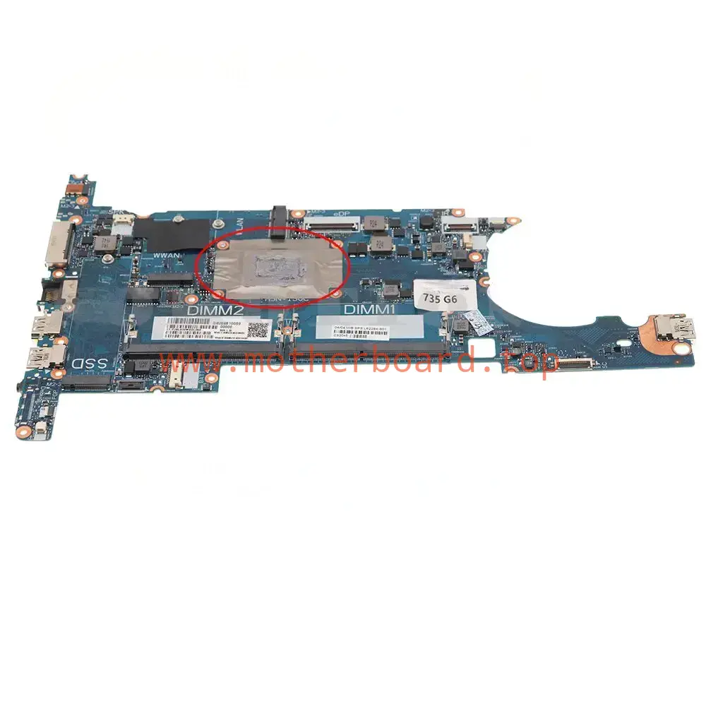 L62283-601 L62284-601 L62284-001 for HP EliteBook 735 G6 Motherboard R5/R7 CPU