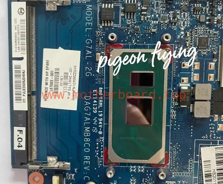 L67083-001 For HP Pavilion 14-CE With CPU:I5-1035G1 Laptop Motherboard 4