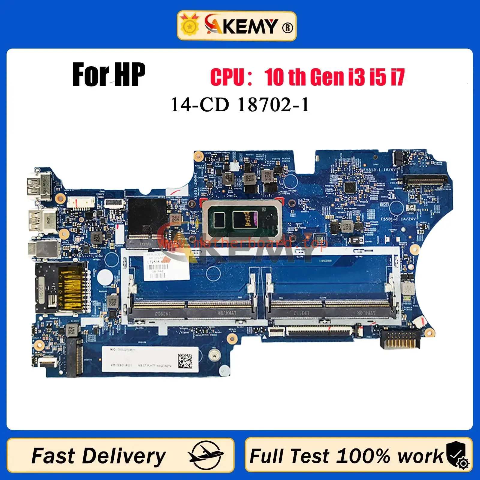 18702-1 For HP Pavilion X360 14-CD Laptop Motherboard L72535-601 L36455-601