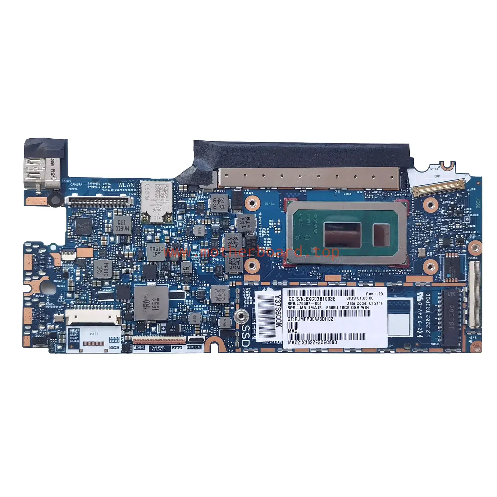 For HP Elite Dragonfly HSN-I32C Motherboard I5 I7 8G 16G L79587-601 L74111-601