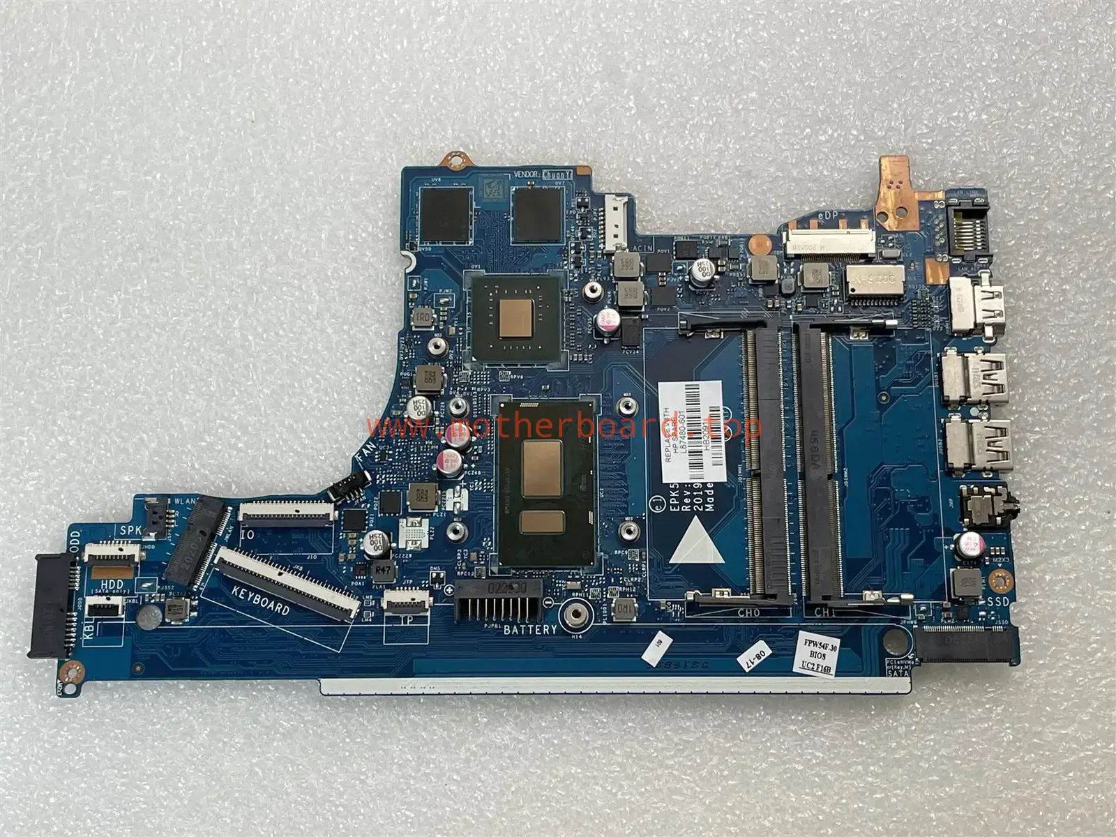 HP 255 G7 Motherboard L87480-601 001 Intel Core i3-8130U DSC MX110 2GB NEW
