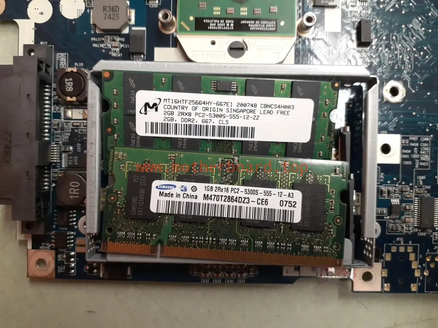 Acer 5520 5520G ICW50 LA-3581P Motherboard / AMDTK55HAX4DC / 1x2GB 1x1GB 3