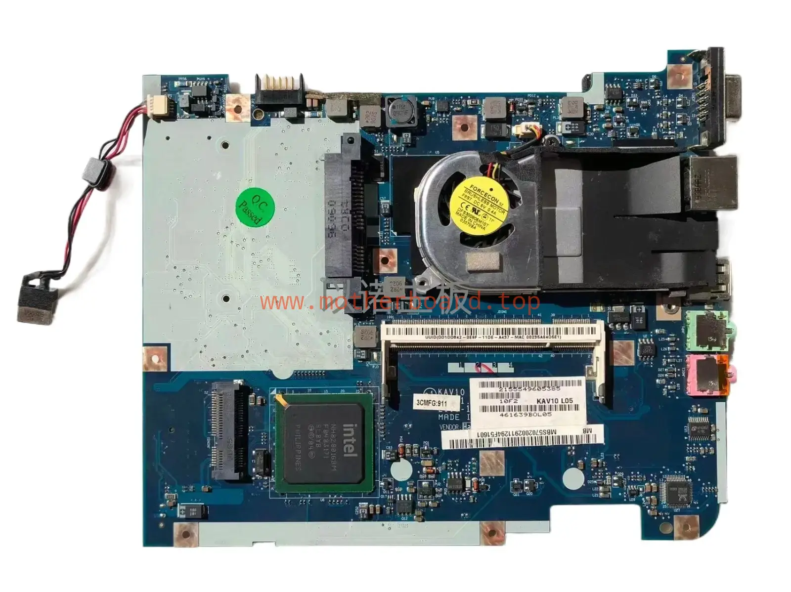 KAV10 LA-4781P For Acer aspire D150 Laptop Motherboard N270 CPU DDR2