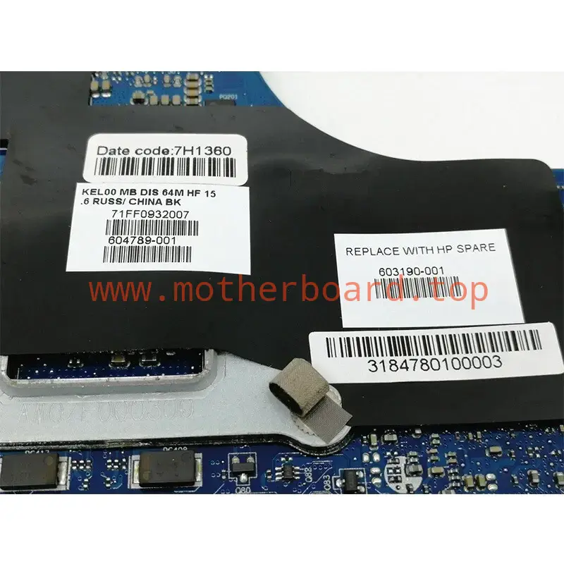 For HP 6440B 6540B Independent Motherboard LA-4891P 603190-001 603192-001 Tested 3