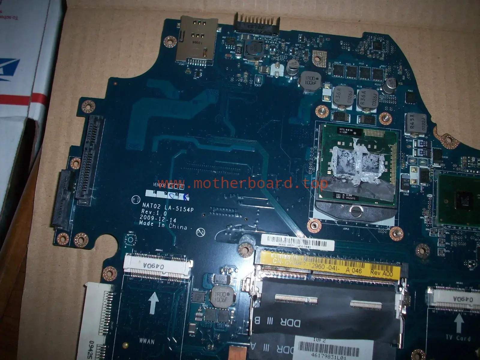 Dell Studio 17-1749 Genuine Motherboard LA-5154P For PARTS or Repair