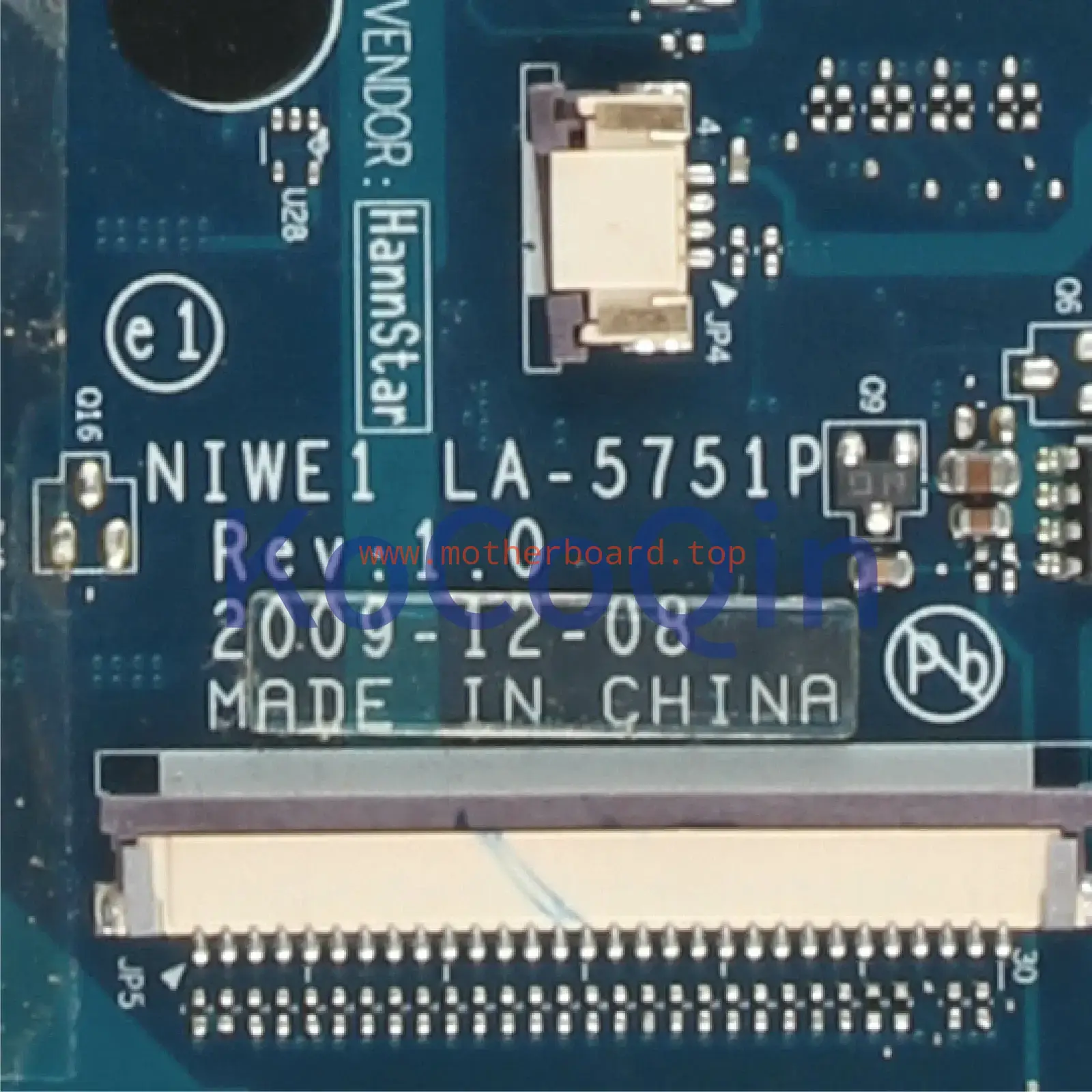 FOR Lenovo G460 Z460 Notebook Motherboard LA-5751P HM55 N11M-GE1-S-B1 4