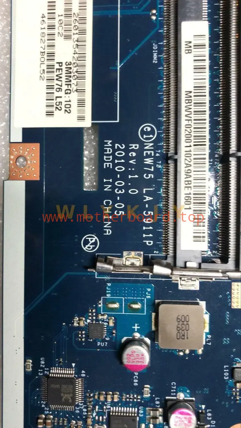 For Acer aspire 5551 Laptop Motherboard 75 LA-5911P MBPUU02001 HD5650M 1GB GPU 4